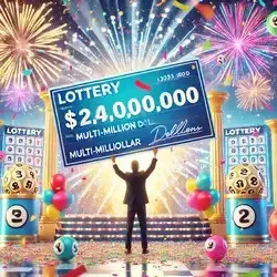 Online lottery winner